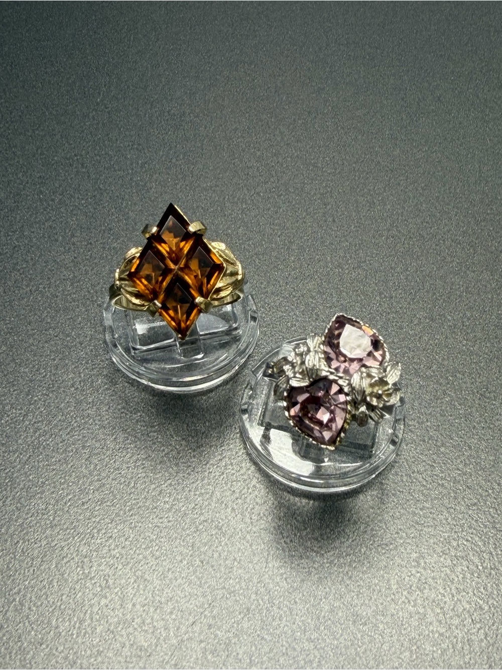 Sarah Coventry Rings Vintage both size 8
